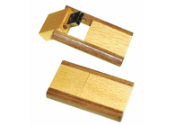 Memoria USB de bambú modificada para requisitos particulares de la forma 128g con el laser grabó el logotipo