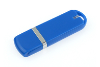 Color azul del plástico 3,0 8G USB con el logotipo y el paquete modificados para requisitos particulares