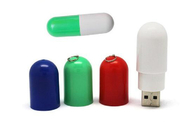 Píldora plástica USB del color verde de la marca 8GB 3,0 de la vida de la demostración de la fuente de la fábrica con el logotipo y el paquete modificados para requisitos particulares