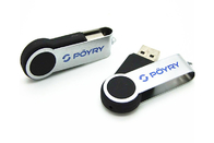 Metal USB de la torsión del eslabón giratorio del color del azul de la fuente 32G 3,0 de la fábrica con marca modificada para requisitos particulares de la vida de la demostración del logotipo y del paquete