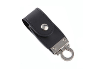 Cuero negro USB del color de la marca 8G 3,0 de la vida de la demostración de la fuente de la fábrica del USB con el logotipo y el paquete modificados para requisitos particulares