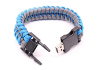 memoria USB azul de la correa para el cuello 8g 2,0, memoria USB de la pulsera 3 años de garantía