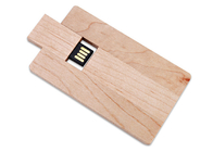 Memorias USB de madera de encargo de la función múltiple, caja de papel del palillo de madera del Usb llena