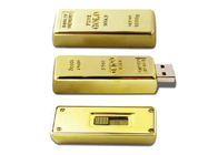 Barra de oro material del metal de la fuente 16G 3,0 de la fábrica del USB USB con marca modificada para requisitos particulares de la vida de la demostración del logotipo