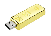 Barra de oro material del metal de la fuente 16G 3,0 de la fábrica del USB USB con marca modificada para requisitos particulares de la vida de la demostración del logotipo