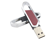 Memoria USB roja negra del metal con el bajo consumo de energía de la función del funcionamiento del auto