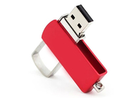 llavero de memoria USB del metal 128g 3,0, llavero rojo del Usb del metal con el logotipo de la impresión del laser