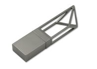 Oro/forma gris de la torre de memoria USB del metal con memoria 16g