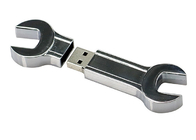 Metal Usb de la alta capacidad de la forma de la llave inglesa, uso de plata de Covenient de la impulsión de la pluma 64g 2,0
