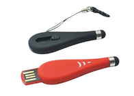 Impulsión plástica 32G 2,0 del palillo de la forma USB del Touch Pen con el logotipo de la impresión en color