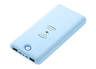El banco inalámbrico magnético azul del poder 20000mAh con el puerto del USB C modificó el logotipo para requisitos particulares