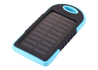 El cargador solar impermeable del azul para el teléfono 4000mAh de Android con 5pcs llevó la luz