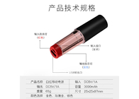 Aprobación plástica tamaño pequeño de la FCC ROHS del CE del cargador de la barra de labios del banco 2600mAh del poder